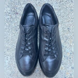 ECCO Black Leather Men's Shoes Sz9